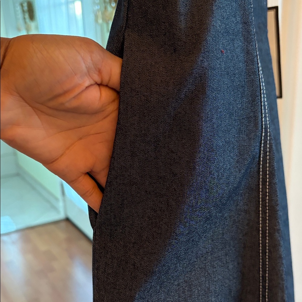Vince Camuto Navy Midi Dress - Picture 7 of 7
